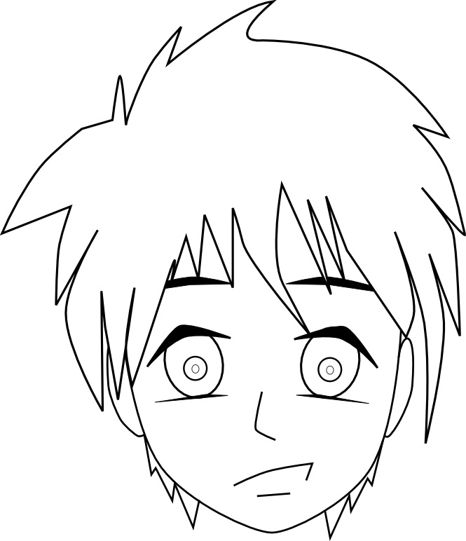 Dessin Manga Visage Facile - Les Dessins Et Coloriage avec Que Dessiner