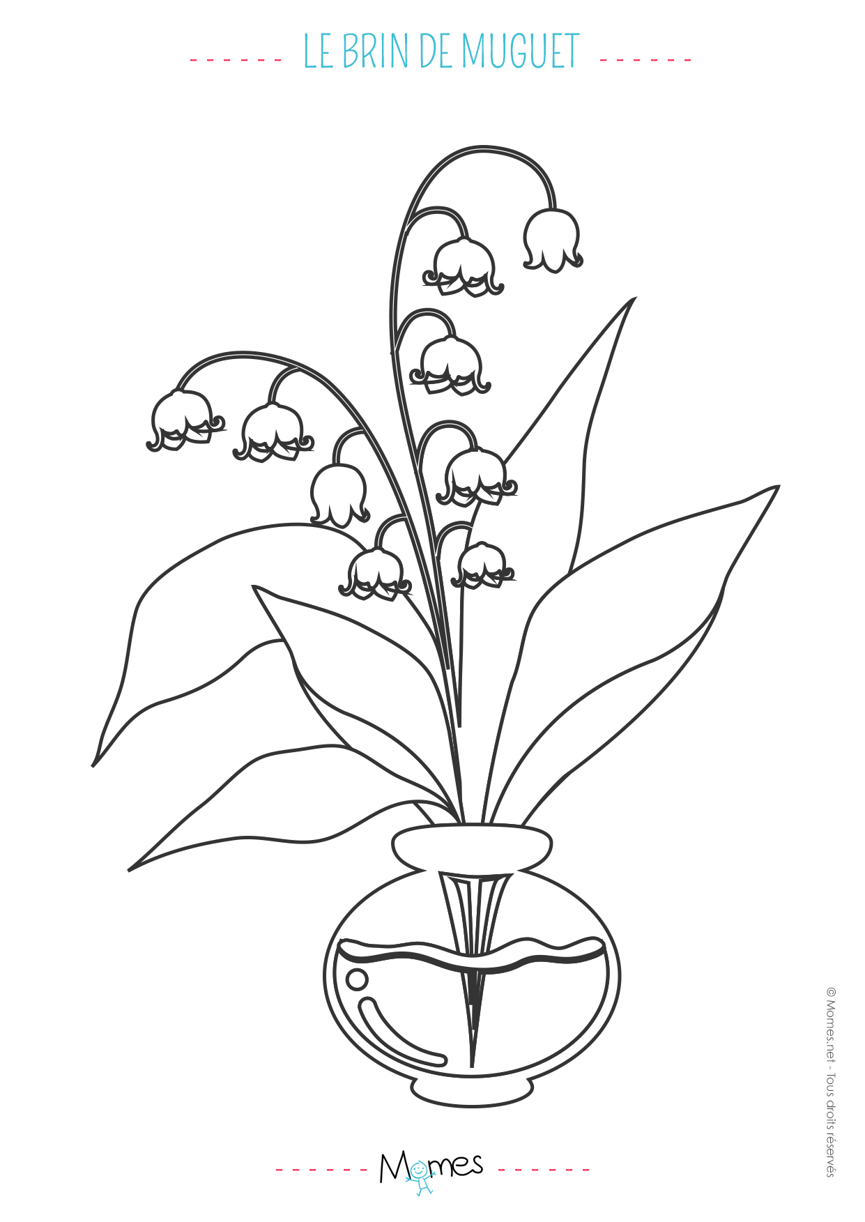 Dessin Muguet - Les Dessins Et Coloriage destiné Modèle De Dessin À Imprimer