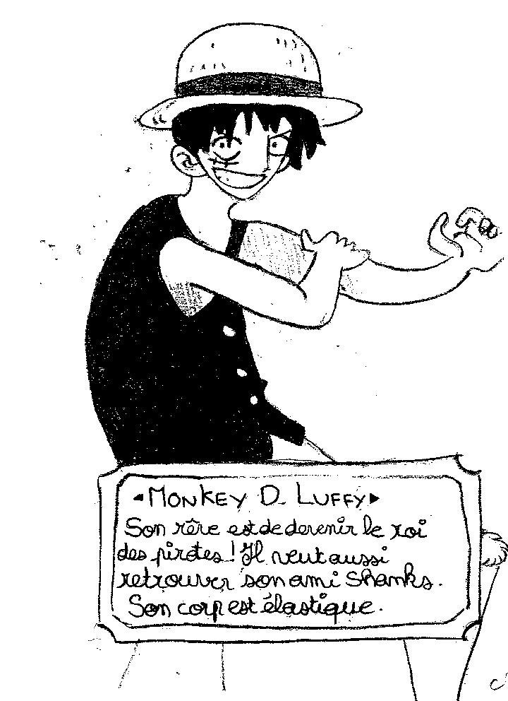 Dessin N°1 De Luffy - Photo De Mes Dessins - Mon Monde encequiconcerne Coloriage Dessin Luffy