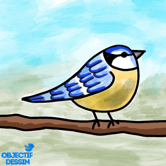 Dessin Oiseau Sur Branche Facile (25) - Objectif Dessin avec Dessin Oiseau,