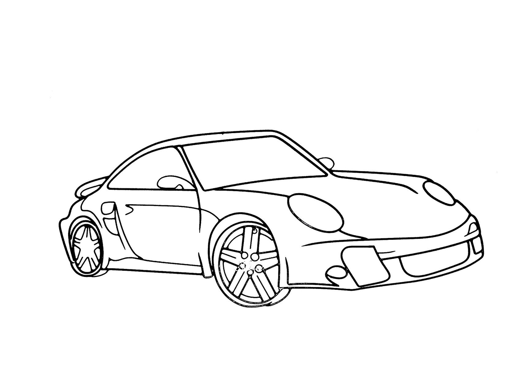 Dessin Porsche concernant Coloriage 911