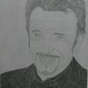 Dessin Portrait De Johnny Hallyday En Noir 11 destiné Coloriage Dessin Johnny Hallyday