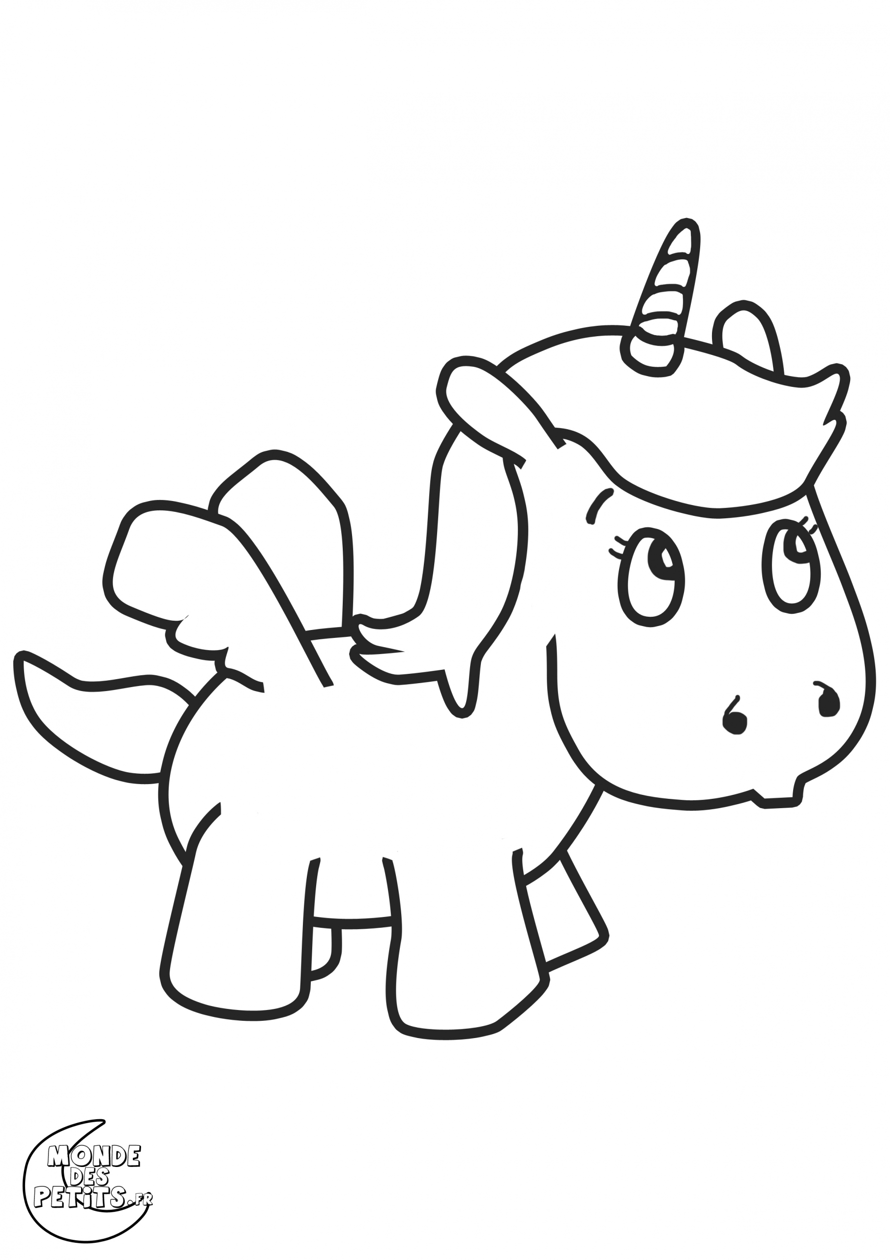 Dessin Simple Licorne avec Coloriage Dessin Licorne