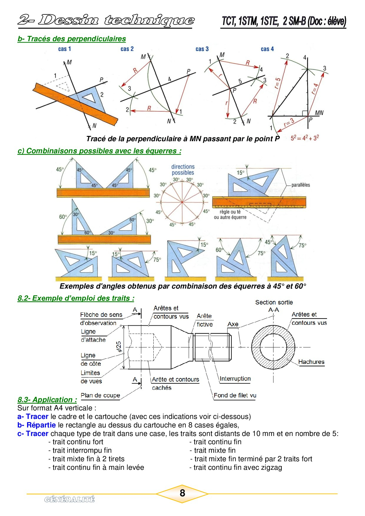 Dessin Technique - Cours - Alloschool dedans Dessin Technique,