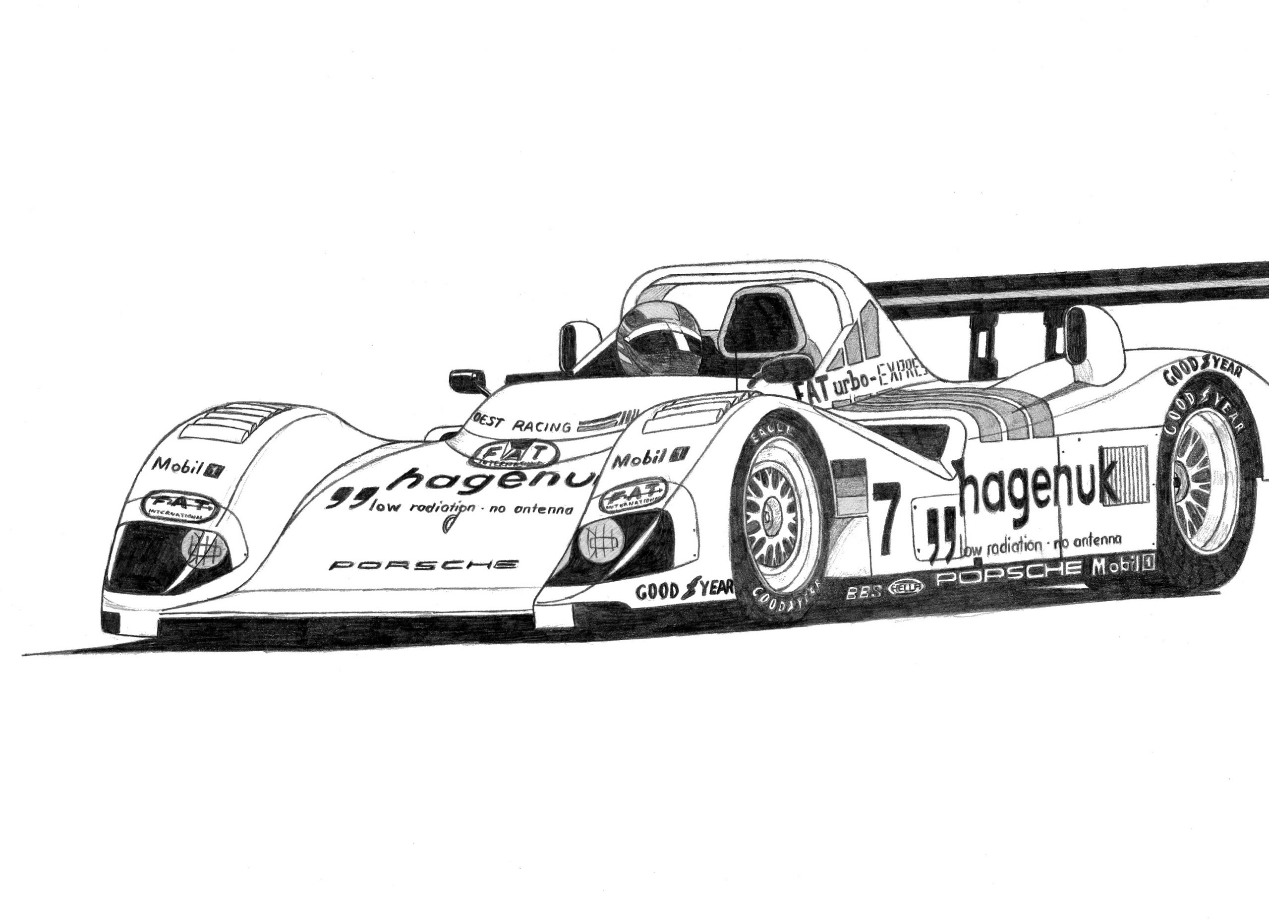 Dessin Twr Porsche Lmp1 - Pencildrawing.fr avec Coloriage Porsche 911