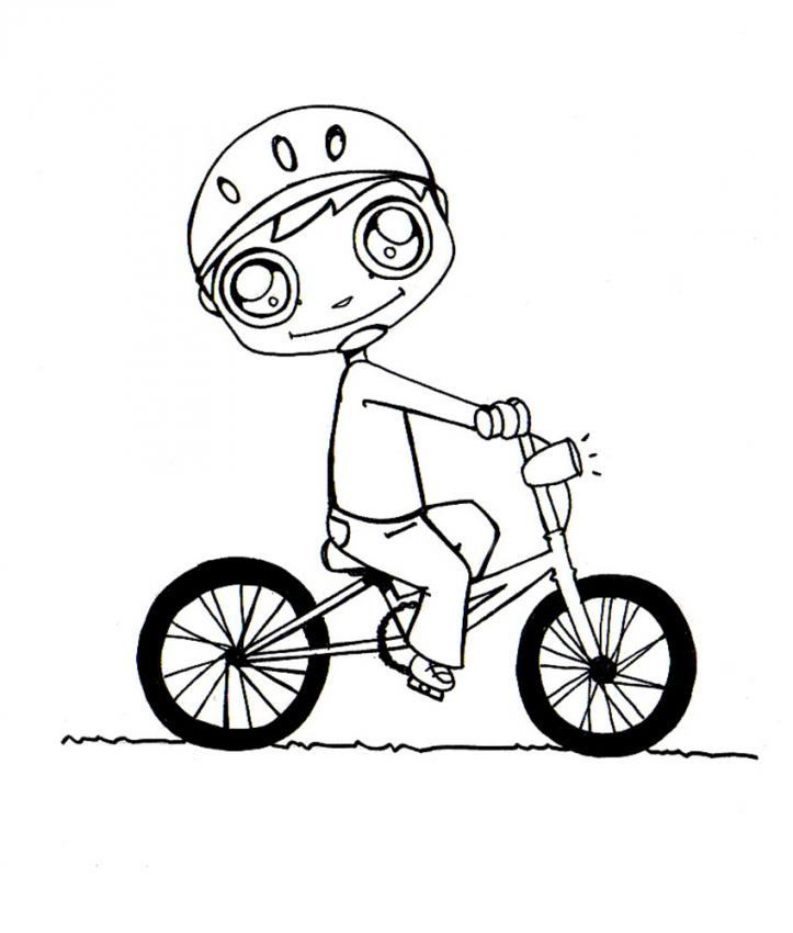 Dessin Velo Gratuit destiné Coloriage Dessin Vtt