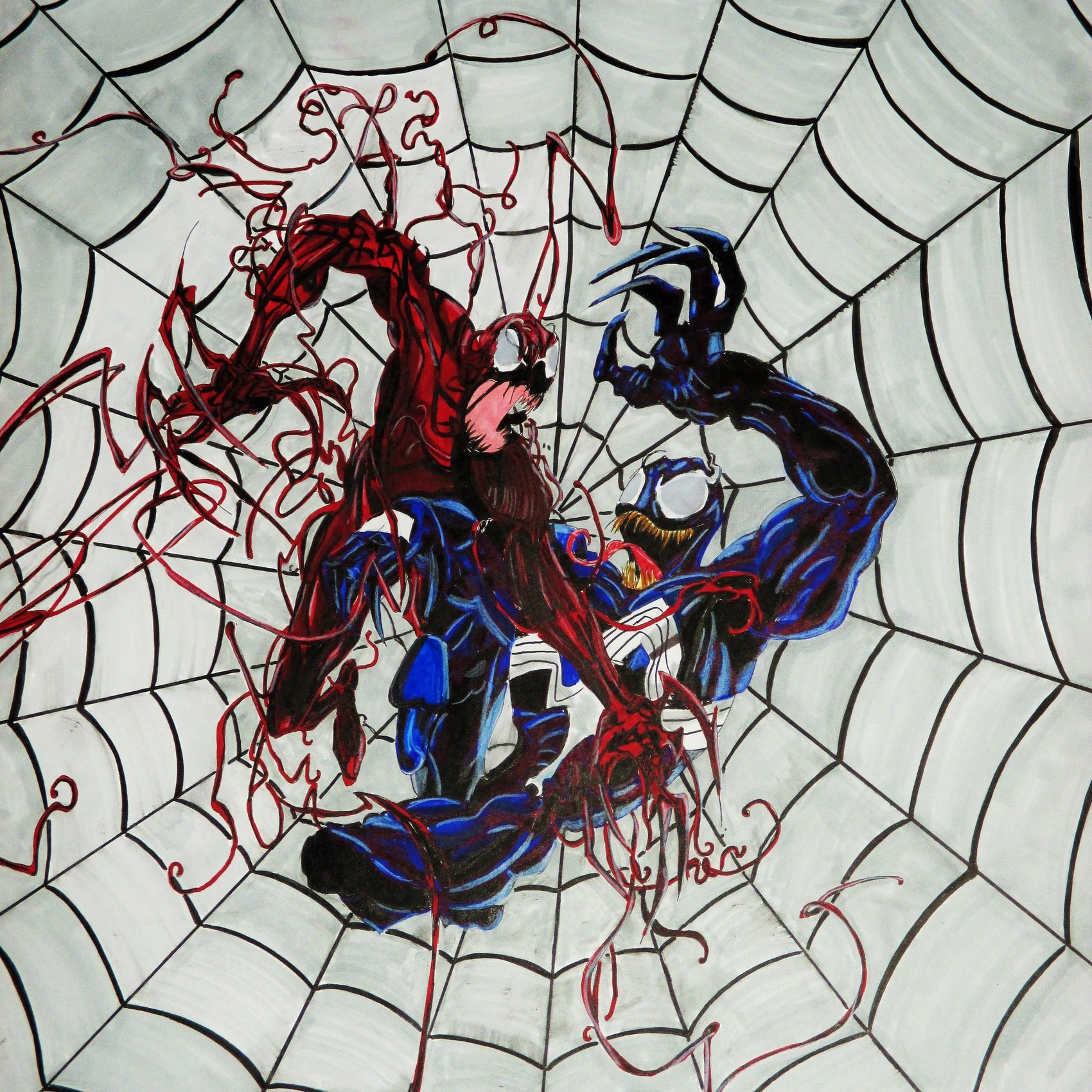 Dessin Venom Vs Carnage encequiconcerne Dessin Versus