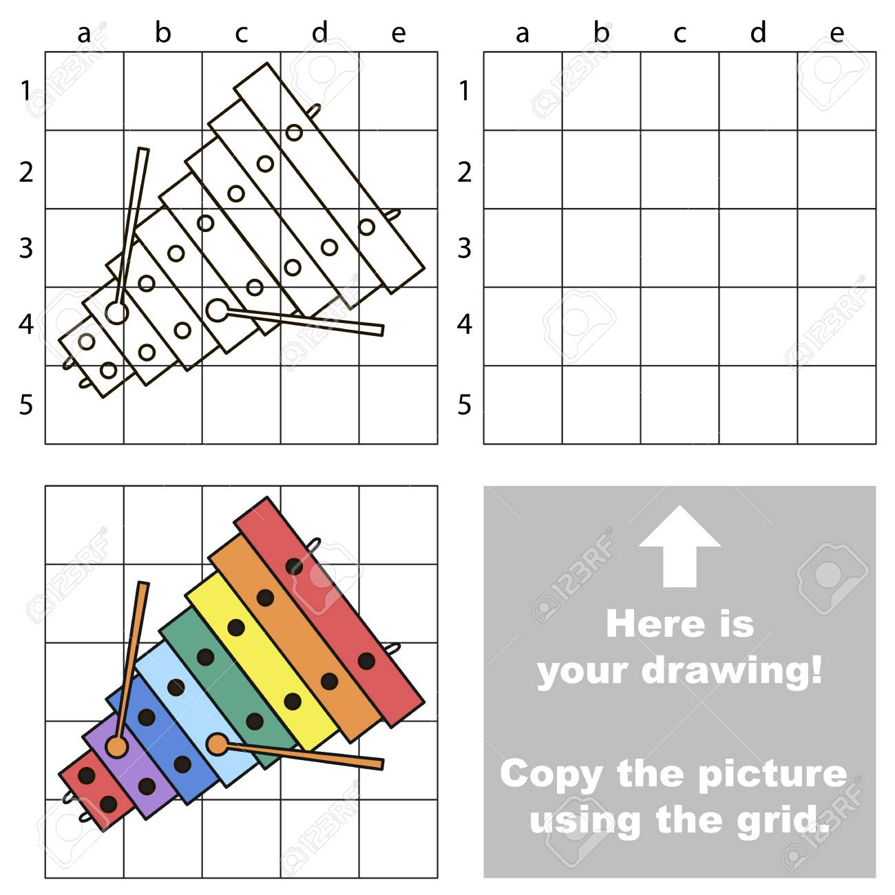 Dessin Xylophone Facile - Les Dessins Et Coloriage dedans Dessin Xylophone