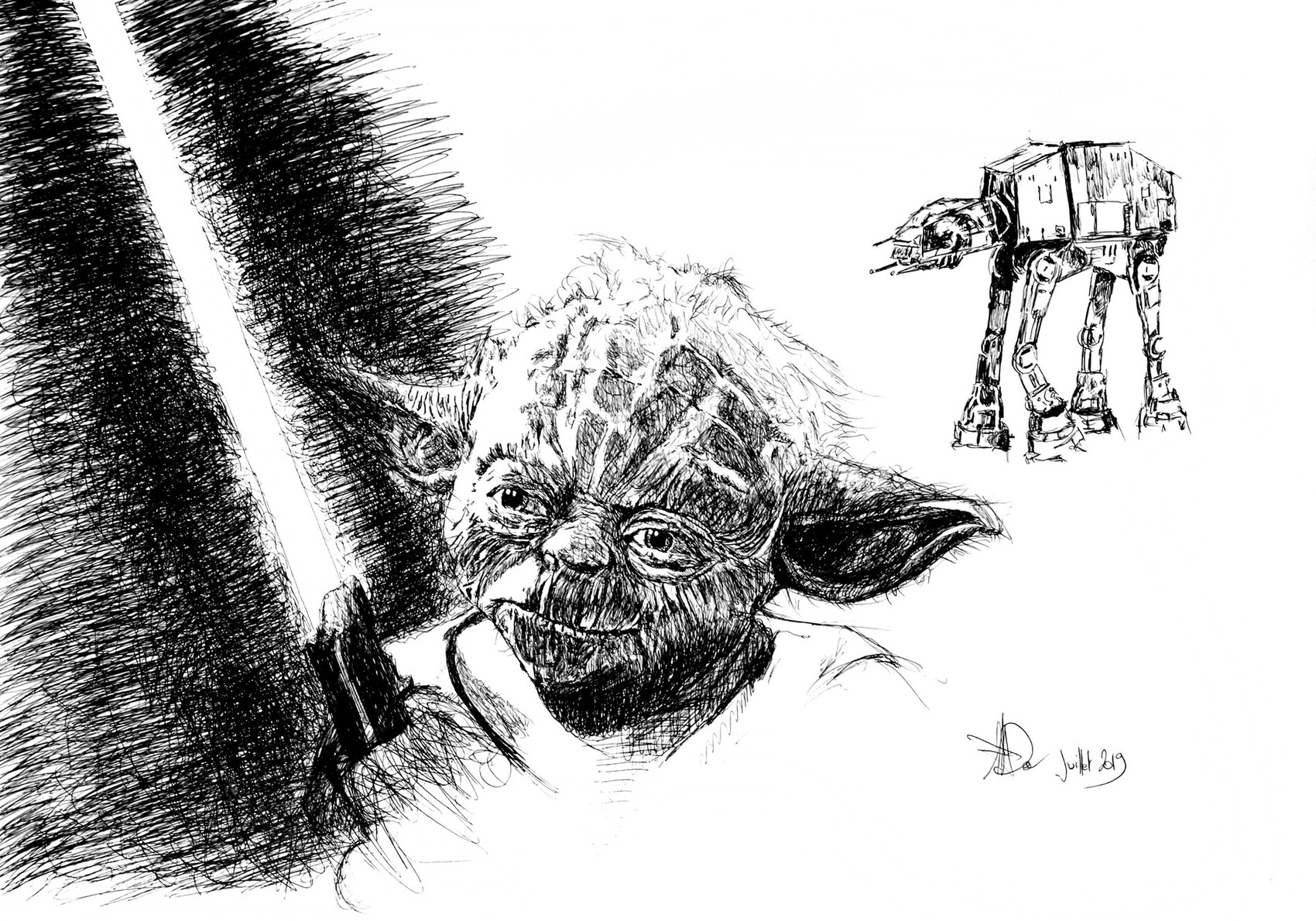 Dessin Yoda destiné Dessin Yoda