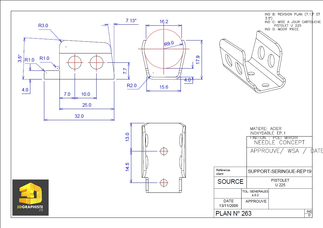 Dessinateur Autocad - Dessins Techniques - 3Dgraphiste.fr à Coloriage Technique,