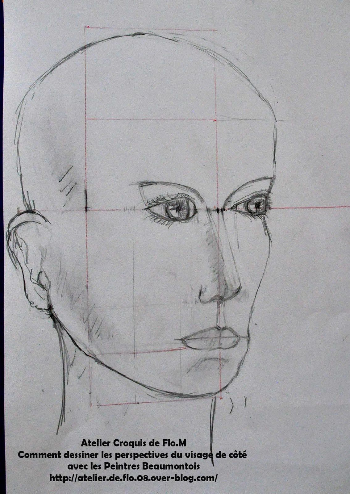 Dessiner Un Visage De 3/4 - L&amp;#039;Atelier De Flo.m intérieur Dessin 3/4,