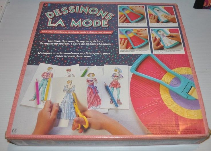 Dessinons La Mode (Fashion Drawing Toy) Milton Bradley dedans Dessinons La Mode Jeu,