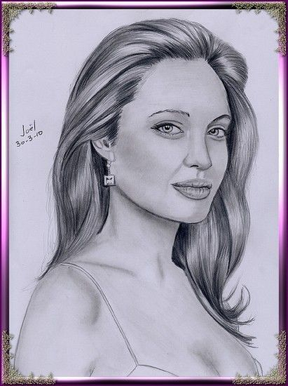 Dessins Caricatures De Celebrites - Page 31 intérieur Dessin Jolie,