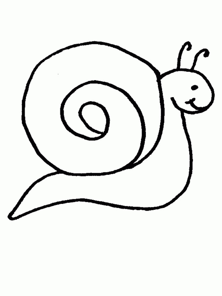 Dessins De Escargot À Colorier intérieur Dessin Coloriage Simple