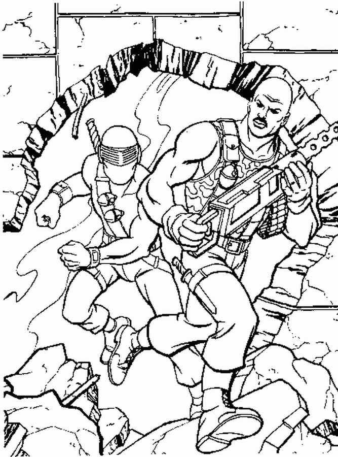 Dessins De Gi Joe À Colorier dedans Coloriage Action,