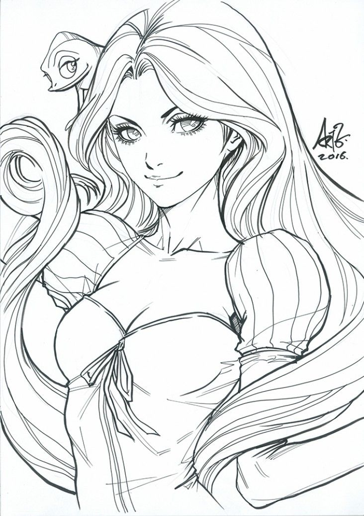 Dessins Des Princesses Disney Par Artgerm tout Coloriage Dessin Manga