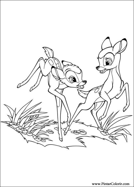 Dibujos Para Pintar Y Color Bambi 2 - Diseño De Impresión 036 serapportantà Coloriage Encanto,