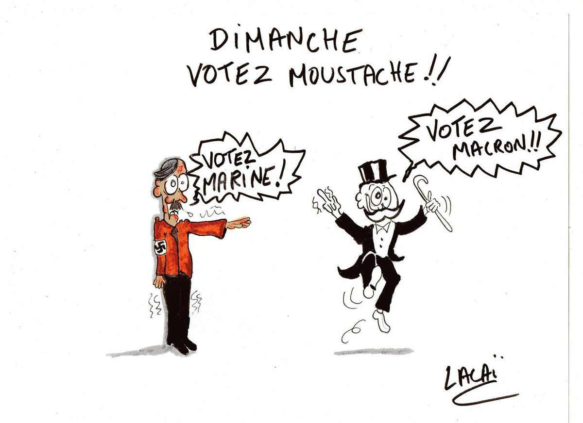 Dimanche Votez Moustache!!! - Dessin De Presse Un Dessin pour 1 Dessin Par Jour