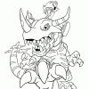 Dinosaur King intérieur Coloriage Dessin Animé Dragon