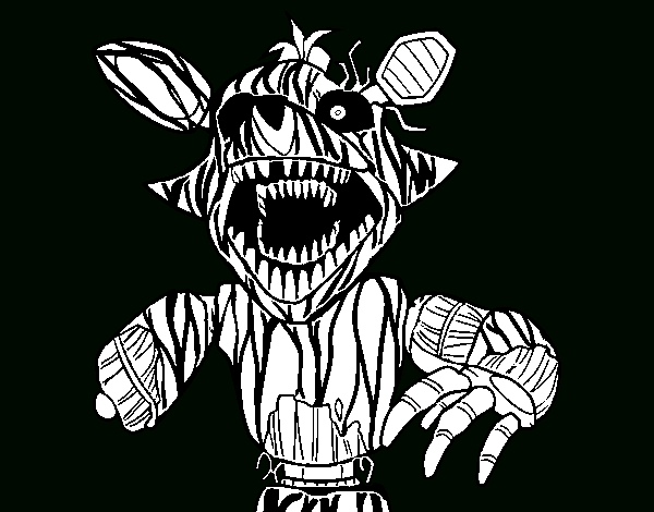 Disegno Di Foxy Terrificante Di Five Nights At Freddy&amp;#039;S Da destiné Coloriage Fnaf 6