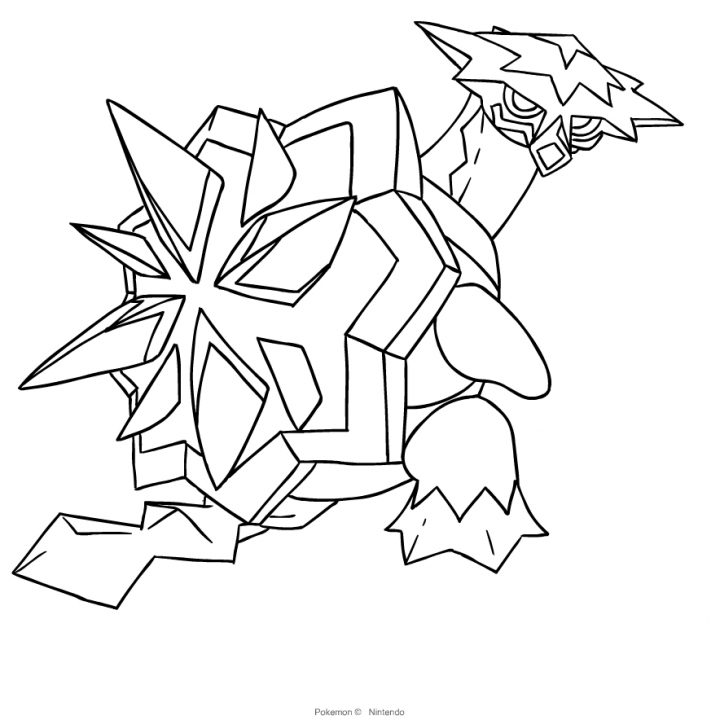 turtonator coloring page high quality pokemon