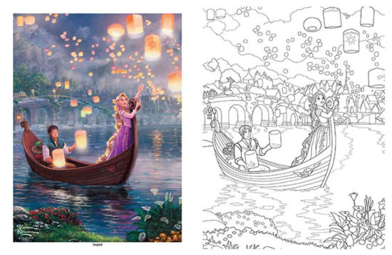 Disney Dreams Collection Thomas Kinkade Studios Disney dedans Coloriage Thomas Kinkade,