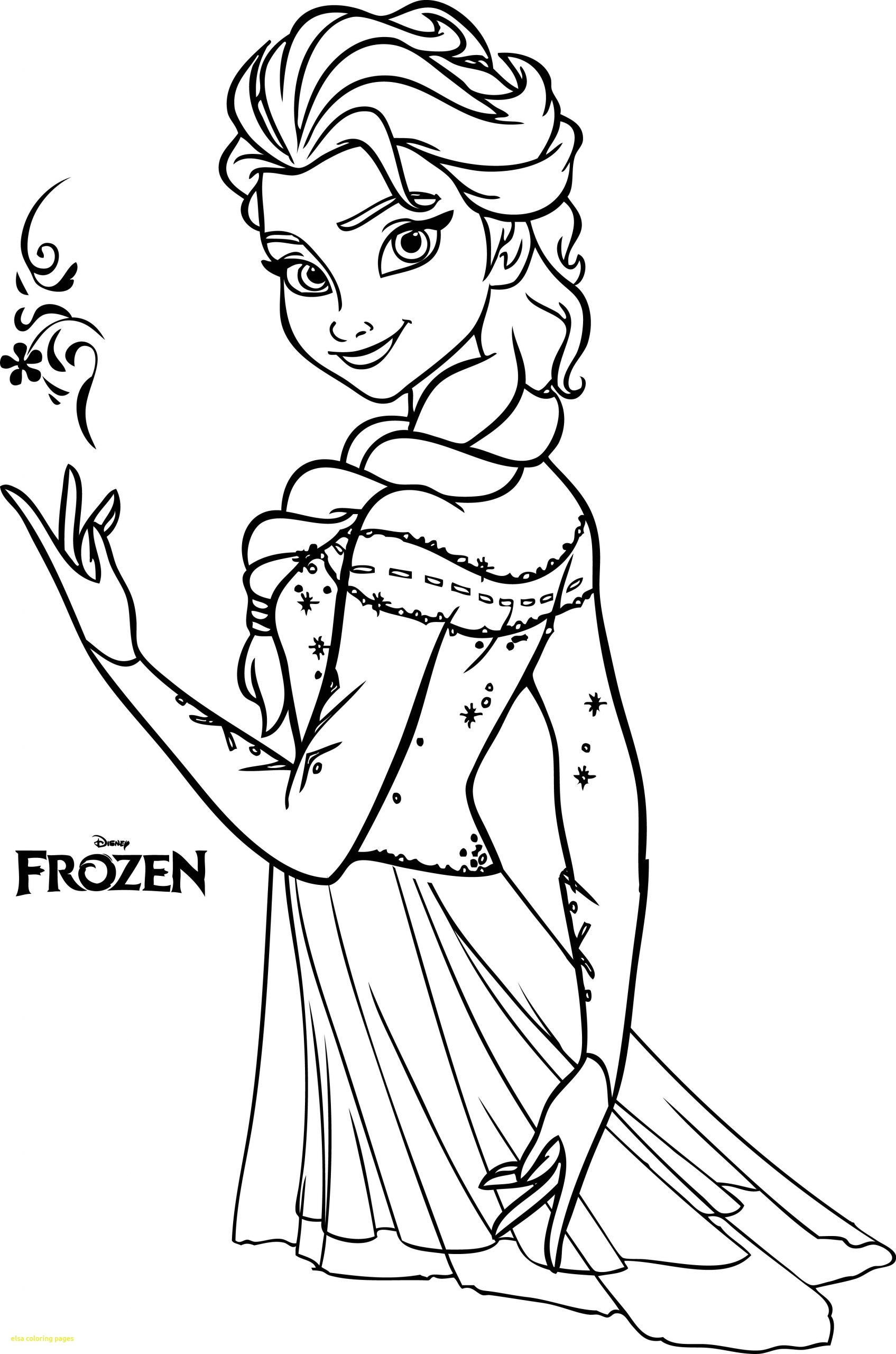 Disney Princess Coloring Pages Frozen Elsa At Getdrawings tout Coloriage Elsa,