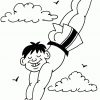 Diving Boy Coloring Page | Free Printable Coloring Pages concernant Coloriage H2O Dessin Animé