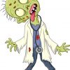 Docteur Zombie Dessin Animé Sur Fond Blanc | Vecteur Premium à Dessin Zombie,