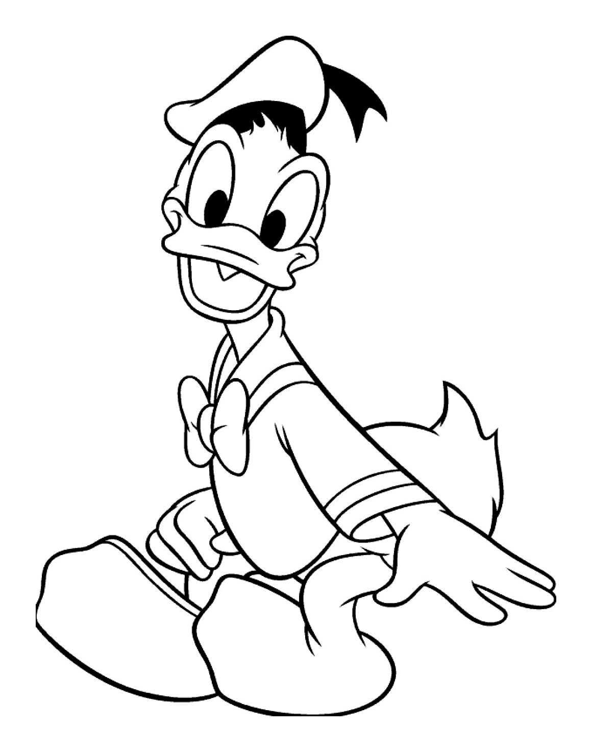 Donald Disney - Coloriage Donald - Coloriages Pour Enfants avec Dessin Animé Pour Coloriage