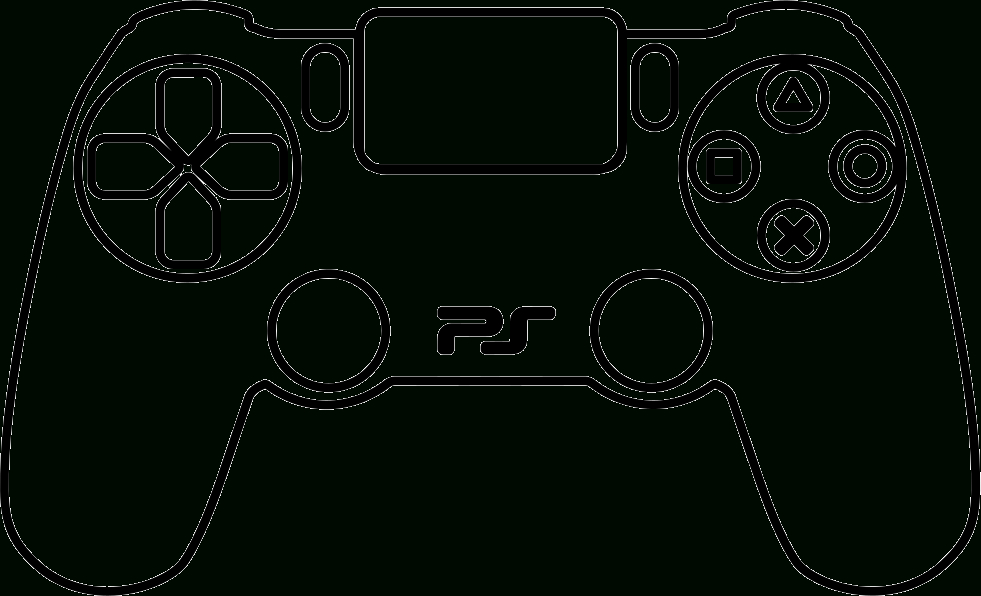 Download 28 Collection Of Playstation 4 Controller Drawing encequiconcerne Dessin Xbox,