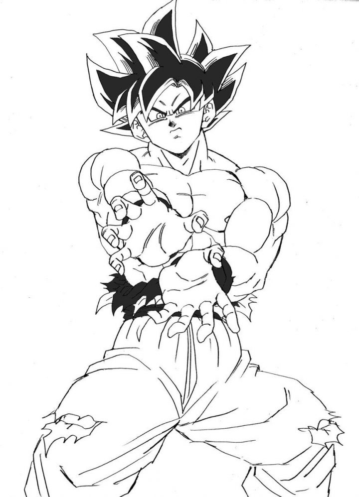 [Download 32+] Vegeta Dibujos Para Colorear De Dragon Ball destiné Coloriage Goku Ultra Instinct