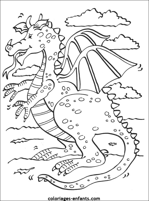 Dragon 3 Coloriage - Dessin Et Coloriage à Dragon 3 Dessin