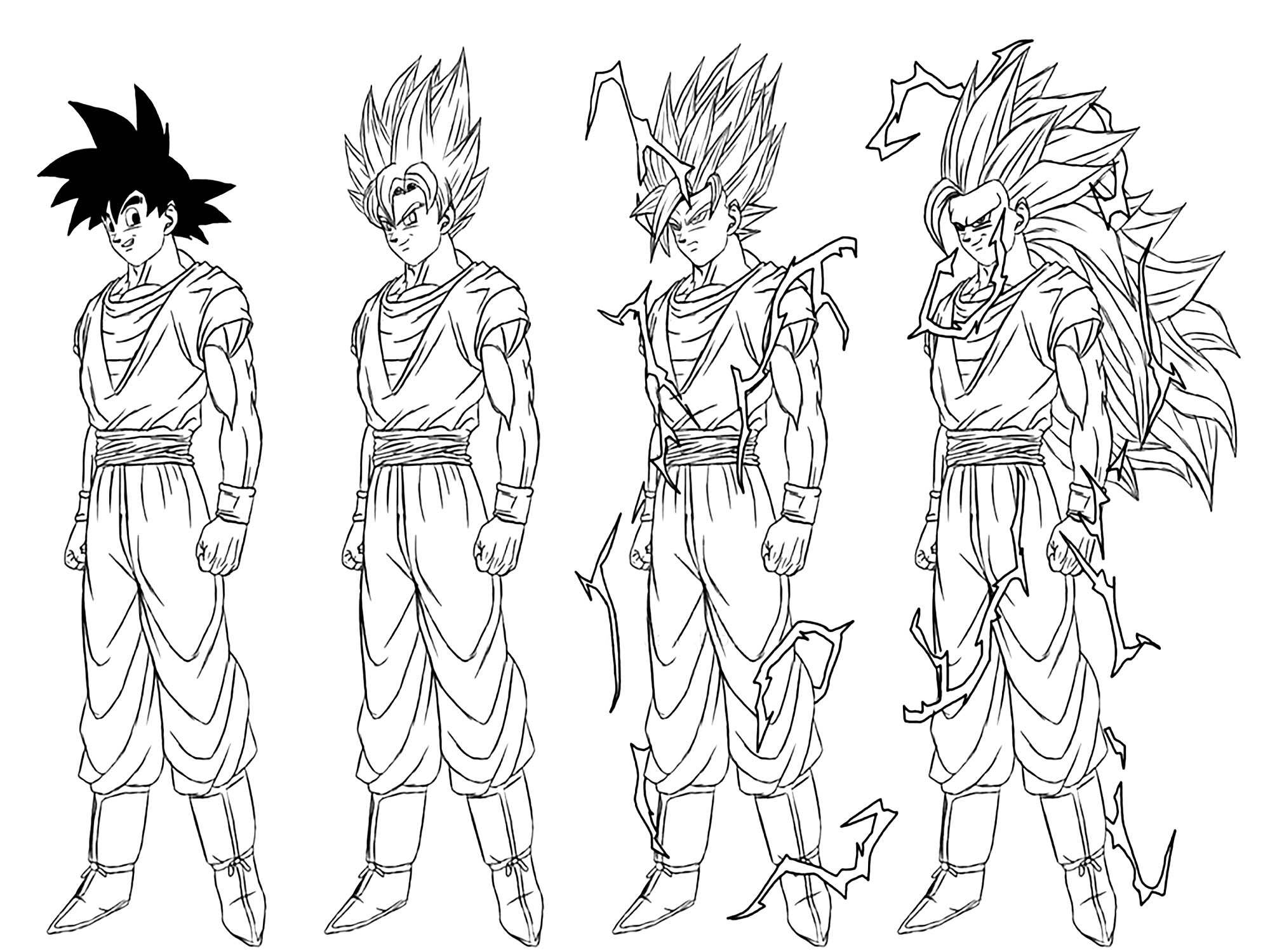 Dragon Ball Gratuit 7 - Coloriage Dragon Ball Z encequiconcerne Coloriage Dragon Ball