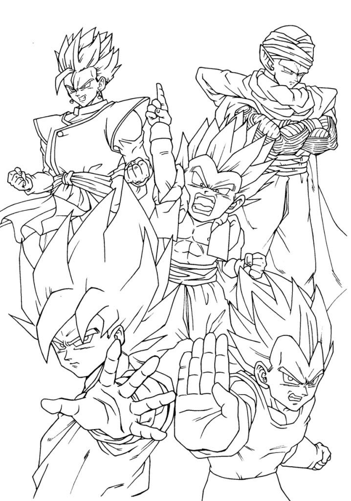 Dragon Ball Z Coloring Pages Vegeta And Goku - Coloring Home tout Coloriage Dragon Ball C 17