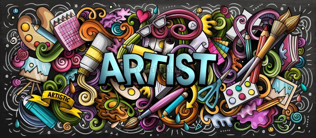 Drawing Graffiti Artist With Colorful Painting Wallpaper encequiconcerne Surface Pro 8 Dessin,