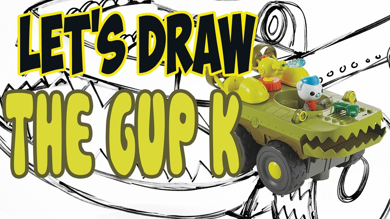Drawing The Gup K From The Octonauts! (Basic Shapes And encequiconcerne Coloriage Octonautes Gup K