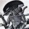 ロイヤリティフリー Xenomorph Alien Illustration - ササゴタメ avec Dessin Xenomorphe,