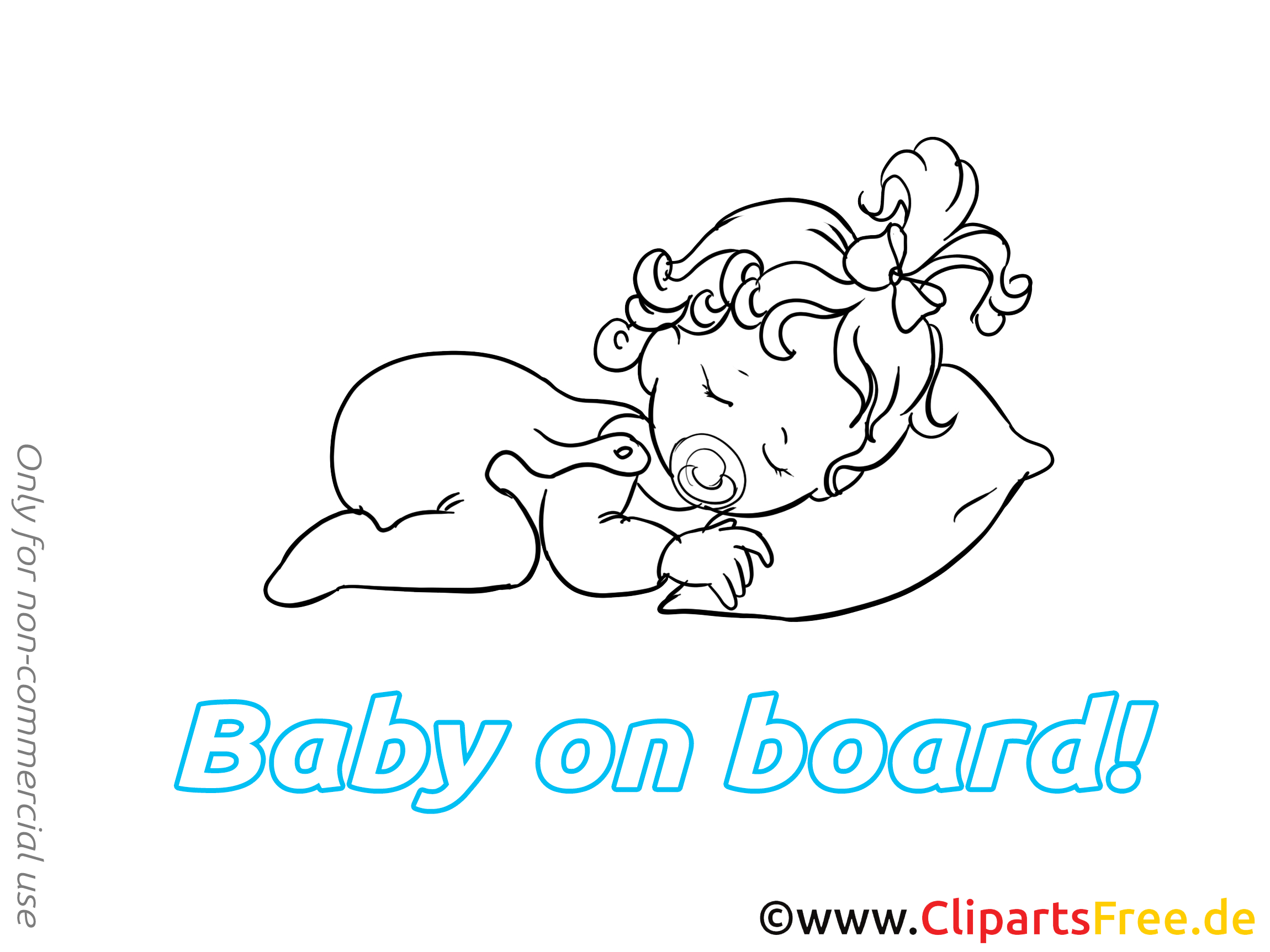 Enfant Dort Cliparts À Imprimer - Bébé À Bord Images concernant Dessin Pour Bébé,