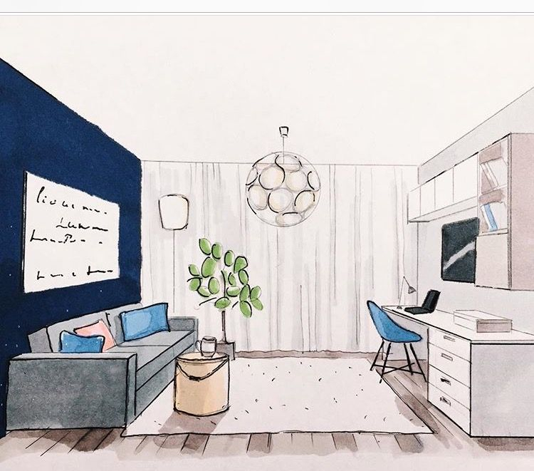 Épinglé Par Marieaudrey Sansregret Sur Perspective tout Dessin D&amp;amp;#039;Intérieur