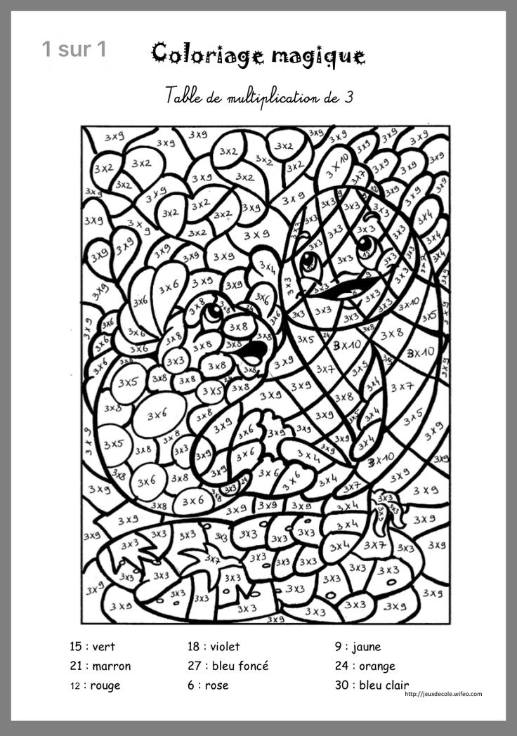 Épinglé Par Sarah Margrève Sur Instit | Coloriage Magique avec Table De 8 Coloriage Magique