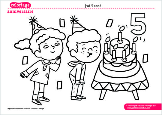 Épinglé Sur Activités Enfants tout Coloriage Joyeux Anniversaire 6 Ans