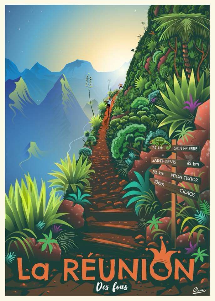 Épinglé Sur Affiches De Voyage Rétro pour Coloriage Dessin Ile De La Reunion