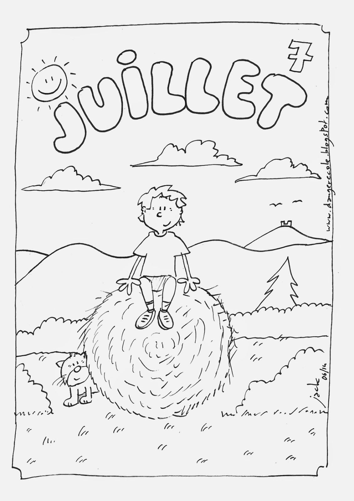 Épinglé Sur Coloriage Mois De L&amp;#039;Annee intérieur Coloriage Juin Maternelle