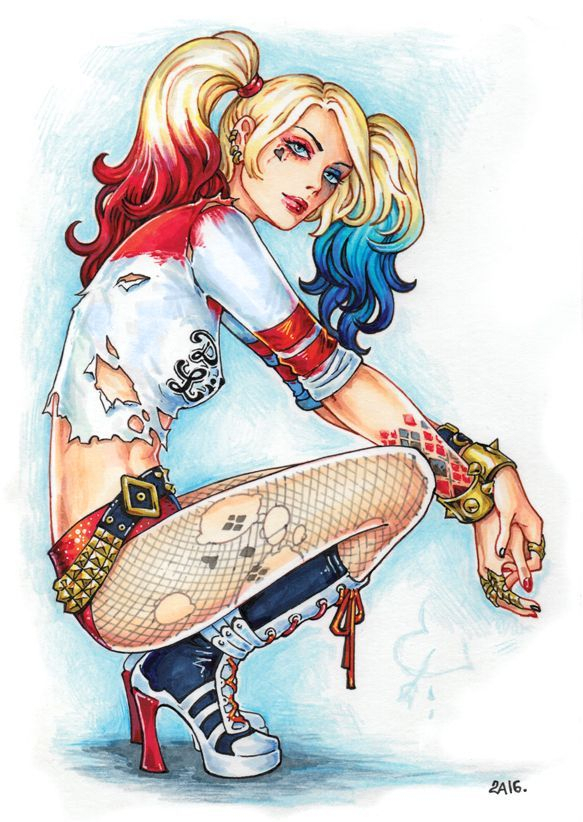 Épinglé Sur Harley Quinn encequiconcerne Coloriage Dessin Harley Quinn