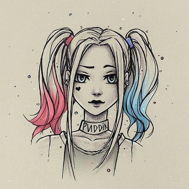 Épinglé Sur Harley Quinn serapportantà Coloriage Dessin Harley Quinn