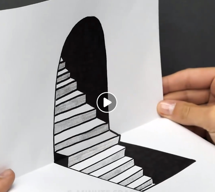 Épinglé Sur Vidéo Dessin Fait Avec La Main dedans Dessin 3D Facile Love