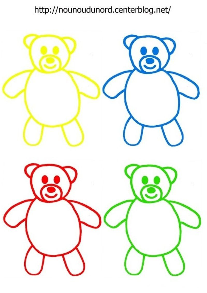 Exercices Pour Les Petits | Coloriage Nounours, Coloriage dedans Dessin 123 Go,