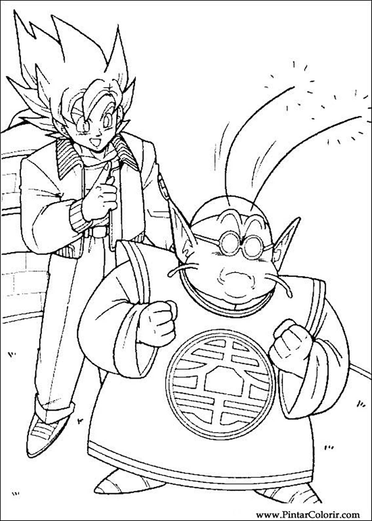 Facile Dragon Ball Kaio Du Nord - Coloriage Dragon Ball Z encequiconcerne Coloriage Dragon Ball Z