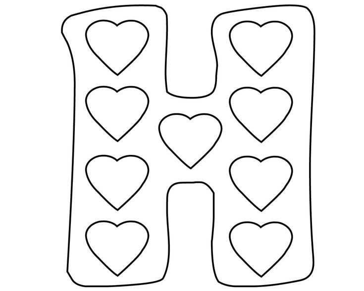 Fee Letter H Coloring Pages Printable | Coloriage Gratuit à La Lettre H Coloriage